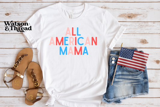 All American Mama Tee - SUBLIMATION