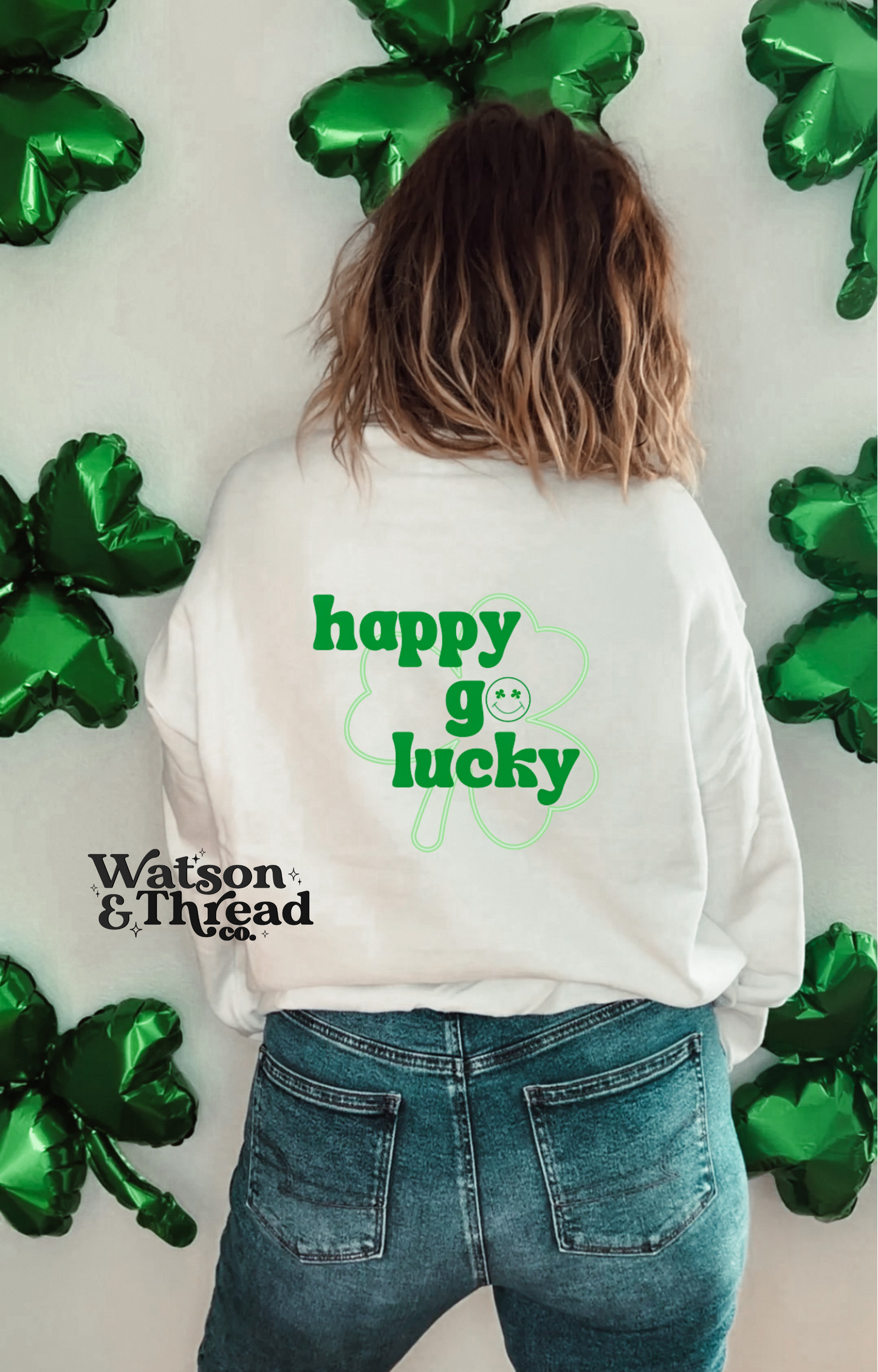 Happy Go Lucky Tee/Crewneck - SUBLIMATION