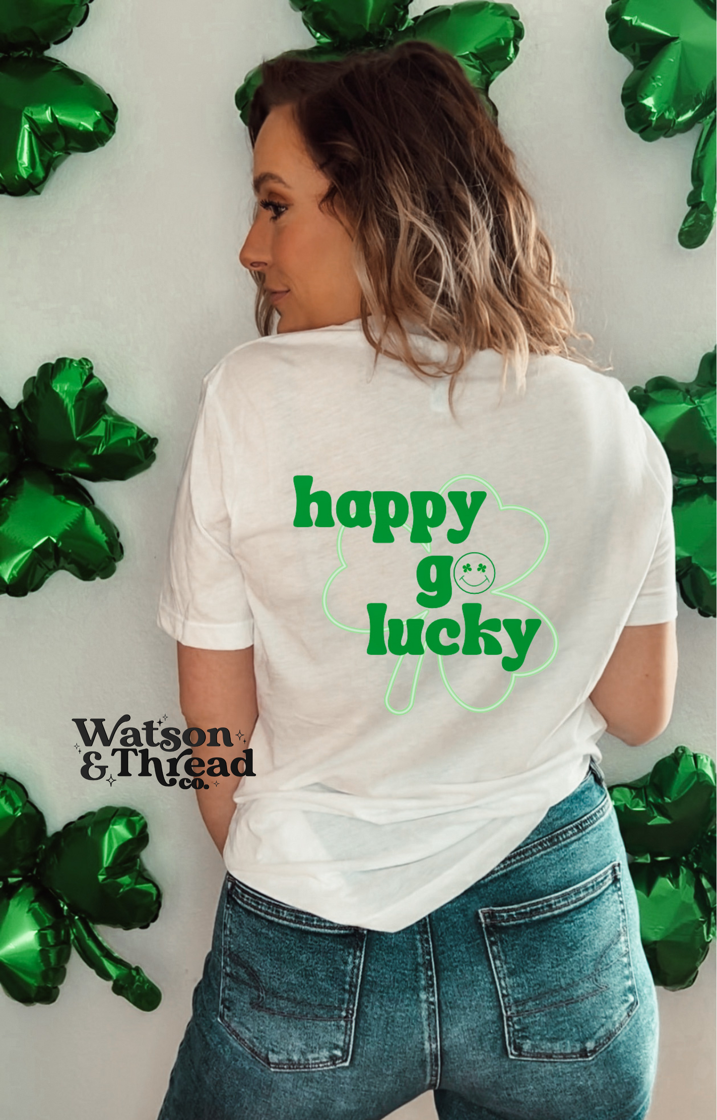 Happy Go Lucky Tee/Crewneck - SUBLIMATION