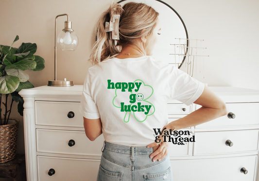 Happy Go Lucky Tee/Crewneck - SUBLIMATION